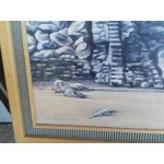 Средна картина масло на платно Испания, отлична рамка - 3743 - KA37